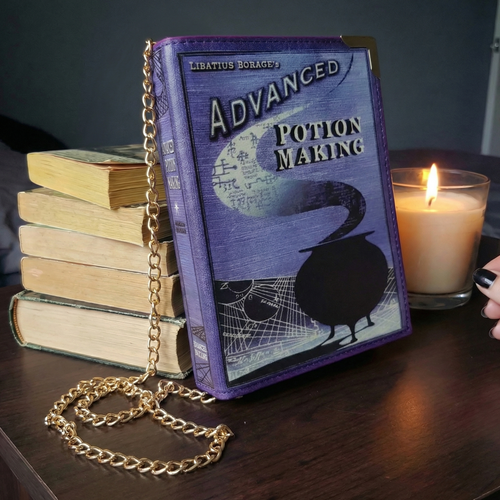 Limited Edition - Advanced Potion Making Book Bag (gold chain strap)